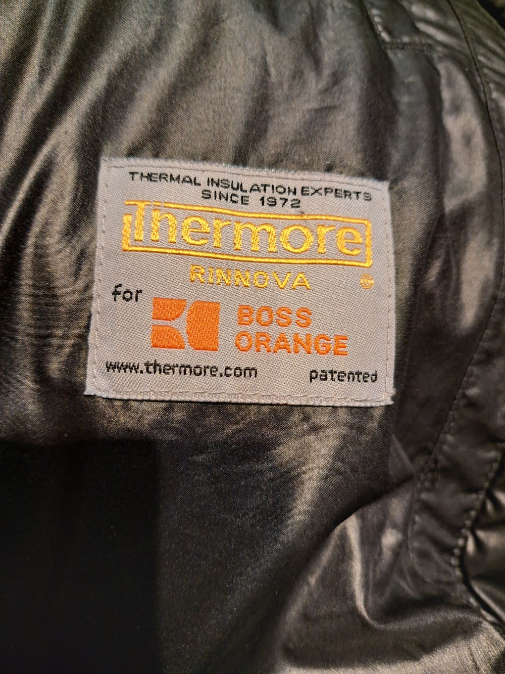 BOSS ORANGE Men's Black Quilted Puffer Jacket - Picture 5 of 6